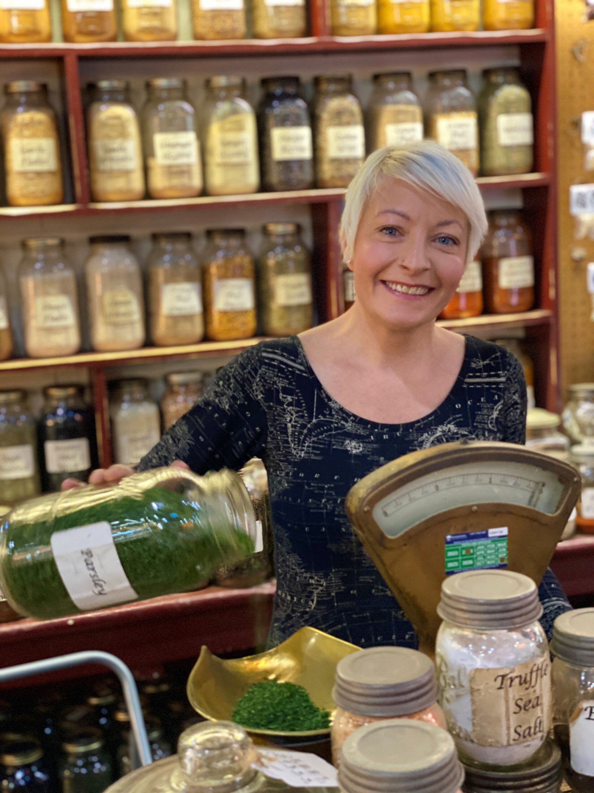 The Herb Shop</p>
<p>By the ounce or the pound, from the ordinary to the more exotic, The Herb Shop boasts a wide array of herbs and spices to help you create any dish in your culinary repertoire. They offer more than 250 herbs and spices, as well as more than 60 offerings of loose and bagged teas to enjoy. Be sure to visit their charming apothecary-style stand, as well, for a variety of flavored pasta, soup mix, and hot sauce!